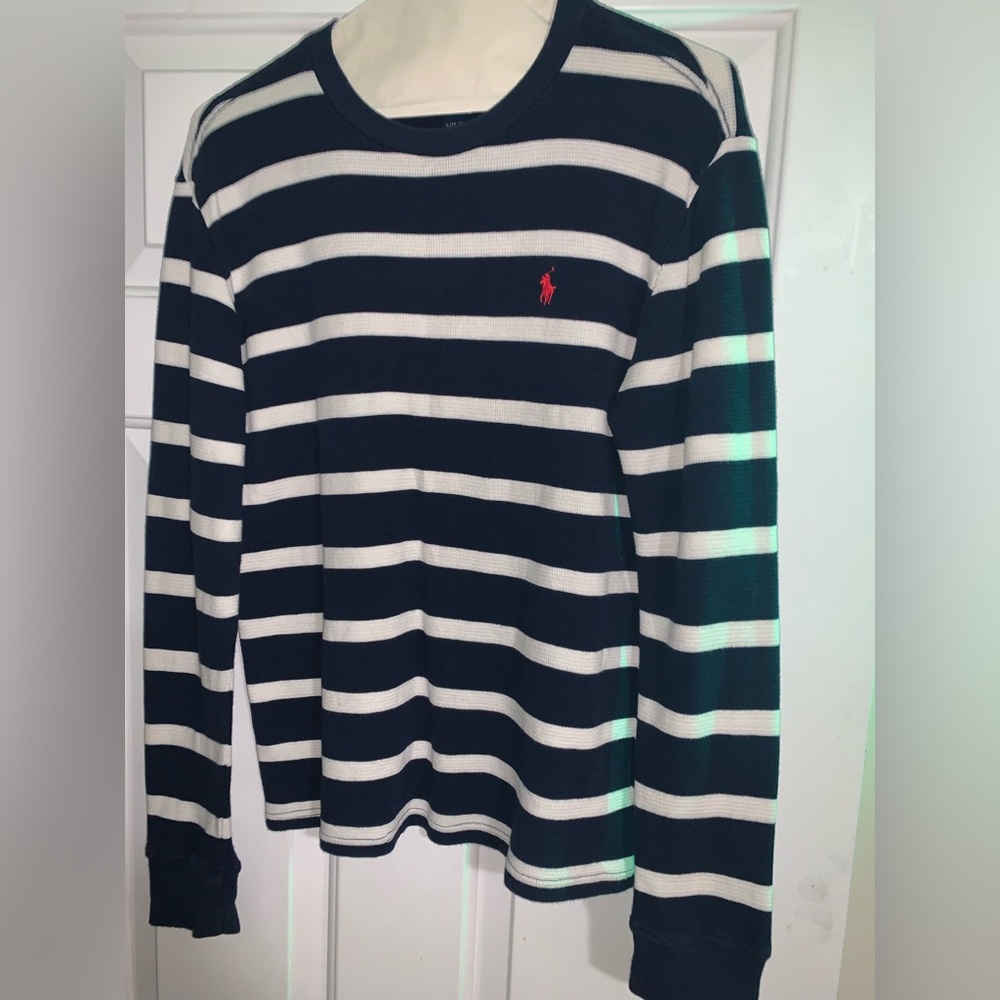 Navy POLO Ralph Lauren thermal with red horse (boys)